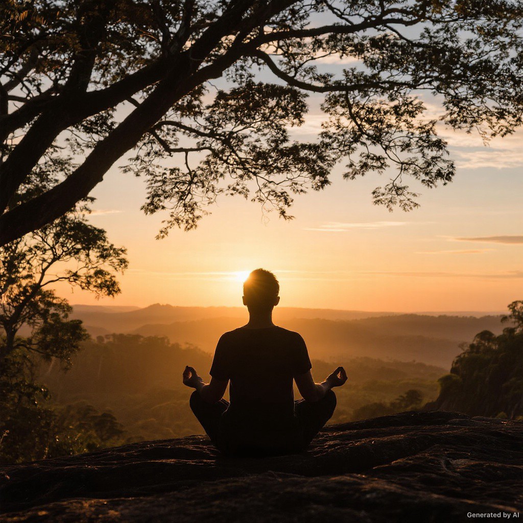 Meditação ao ar livre